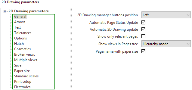 2D Drawing - System parameters - Introduction